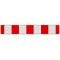 Barricade panel | with film RA1/A, red / white | Height: 250 mm